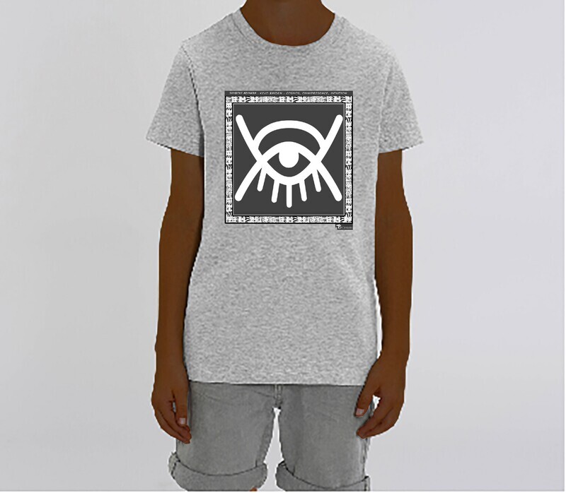 TEE SHIRT SYMBOLE ADINKRA  "KOJO BAIDEN" COSMOS - OMNIPRESENCE - INTUITION