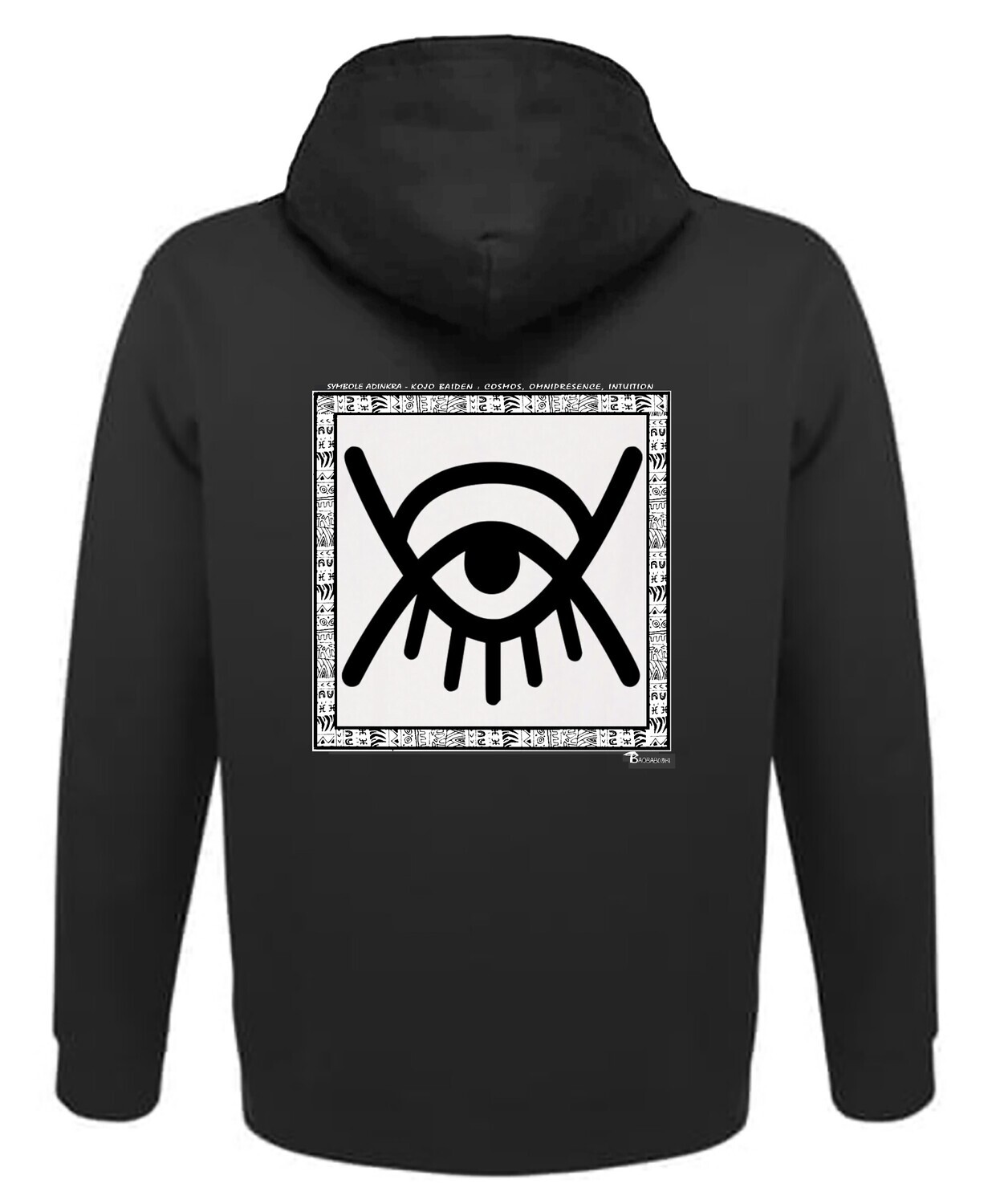 Sweat à Capuche Unisexe Adulte Mamba LA Style Alter Ego - Noir Kobe, Coton Mélangé