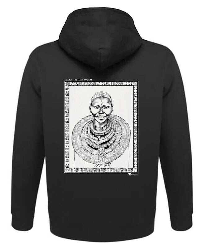 SWEAT A CAPUCHE FASHION BIJOUX COLLIER KENYA