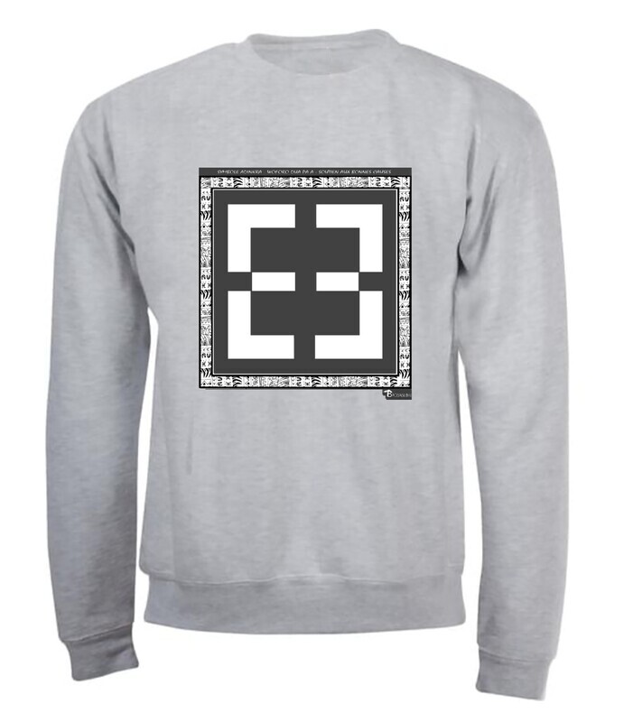 SWEAT SYMBOLE ADINKRA  "WOFORO DUA PA A" SOUTIEN AUX BONNES CAUSES
