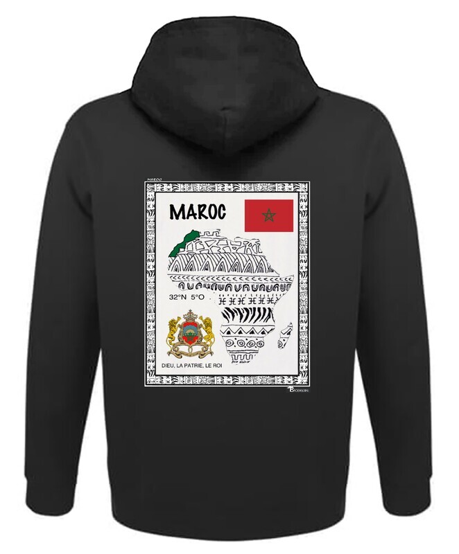 SWEAT A CAPUCHE PAYS MAROC