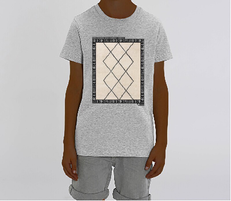 TEE SHIRT TEXTILE TAPIS BERBERE MAROC