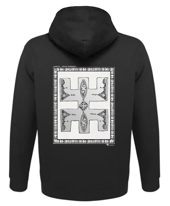 SWEAT A CAPUCHE FASHION BIJOUX CROIX BERBERE MAROC