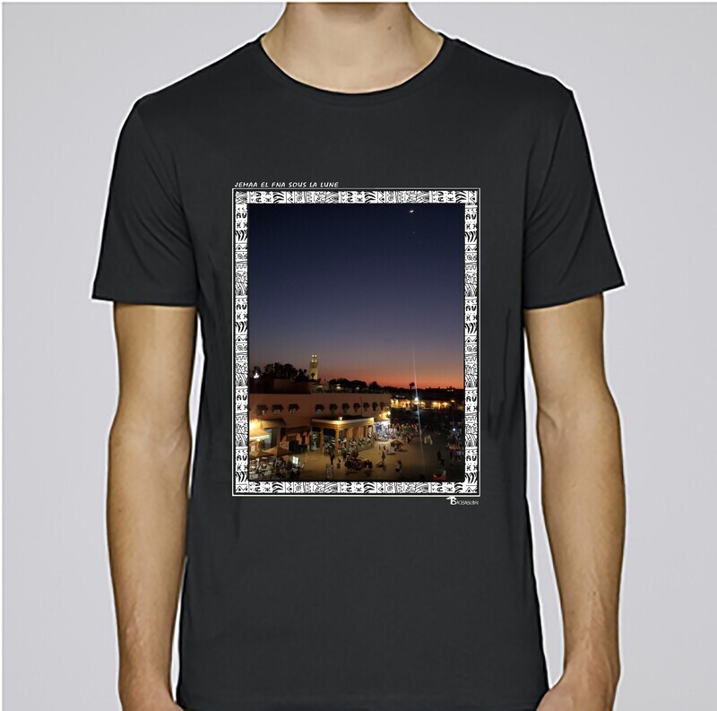 TEE SHIRT FREESTYLE ART "JEMA EL FNA SOUS LA LUNE"