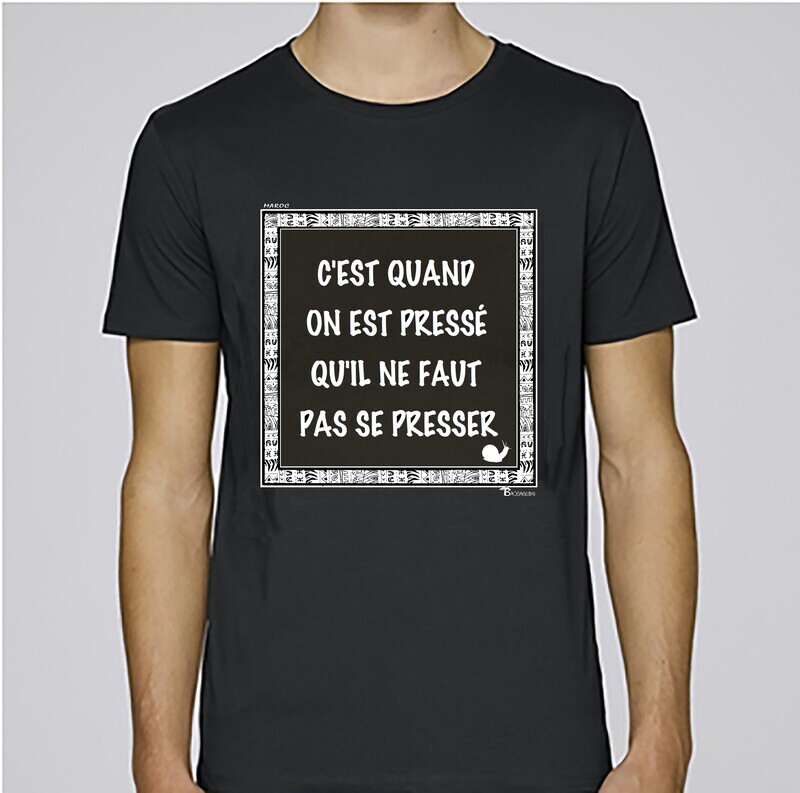 TEE SHIRT PROVERBE ET CITATION MAROC TEMPS