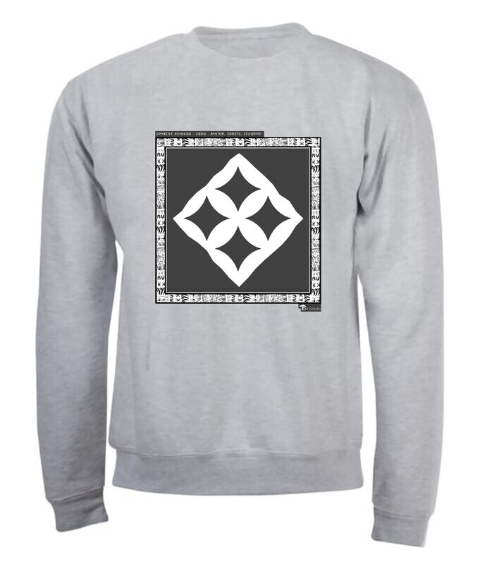 SWEAT SYMBOLE ADINKRA  "EBAN"  AMOUR - SURETE - SECURITE