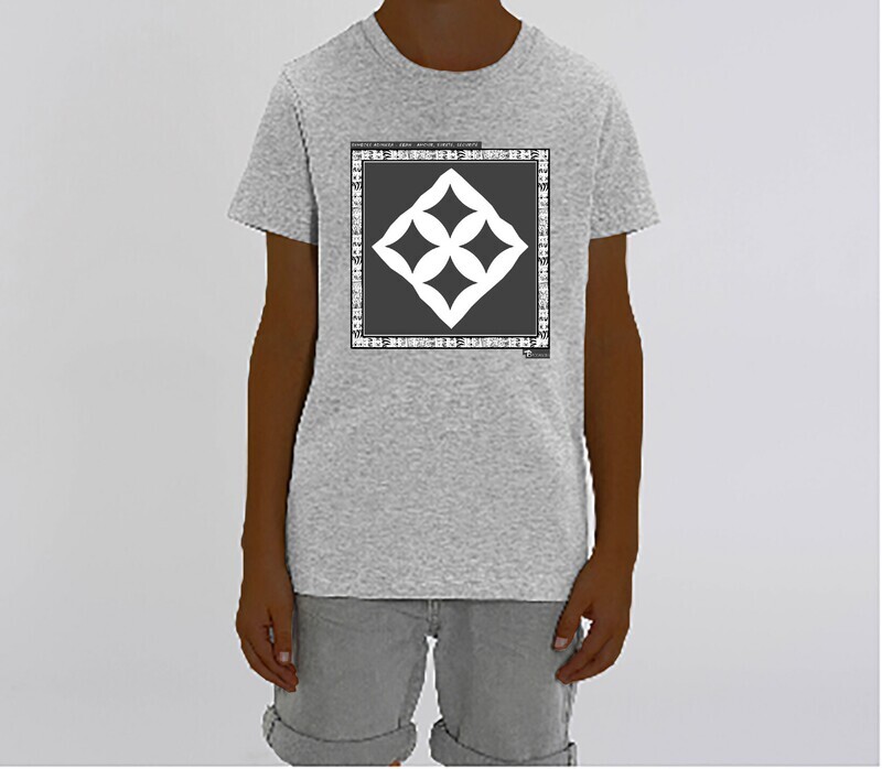 TEE SHIRT SYMBOLE ADINKRA  "EBAN"  AMOUR - SURETE - SECURITE