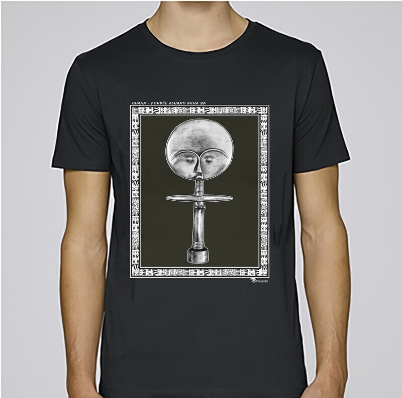 TEE SHIRT POUPEE ASHANTI GHANA