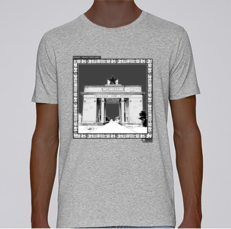 TEE SHIRT MONUMENT THE BLACK STAR GATE GHANA