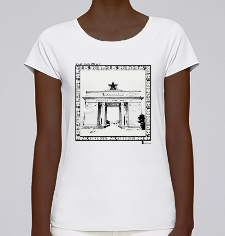TEE SHIRT MONUMENT THE BLACK STAR GATE GHANA
