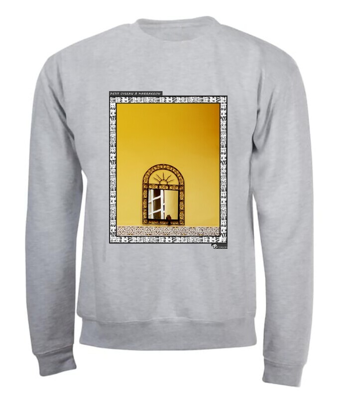 SWEAT FREESTYLE ART "PETIT OISEAU A MARRAKECH"