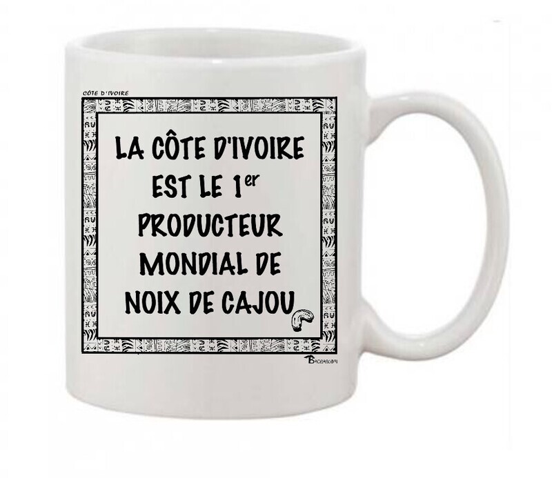 MUG ÉCONOMIE CÔTE D'IVOIRE CAJOU