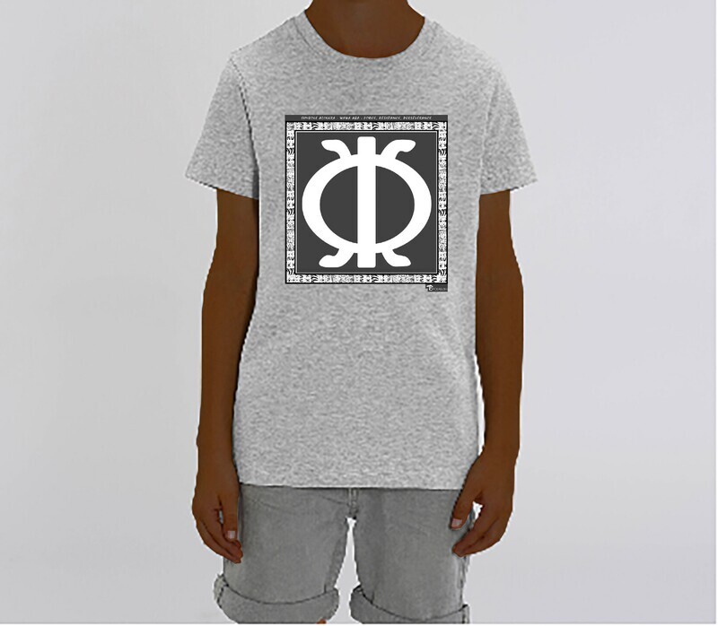 TEE SHIRT SYMBOLE ADINKRA  "WAWA ABA"  FORCE - RESISTANCE- PERSEVERANCE