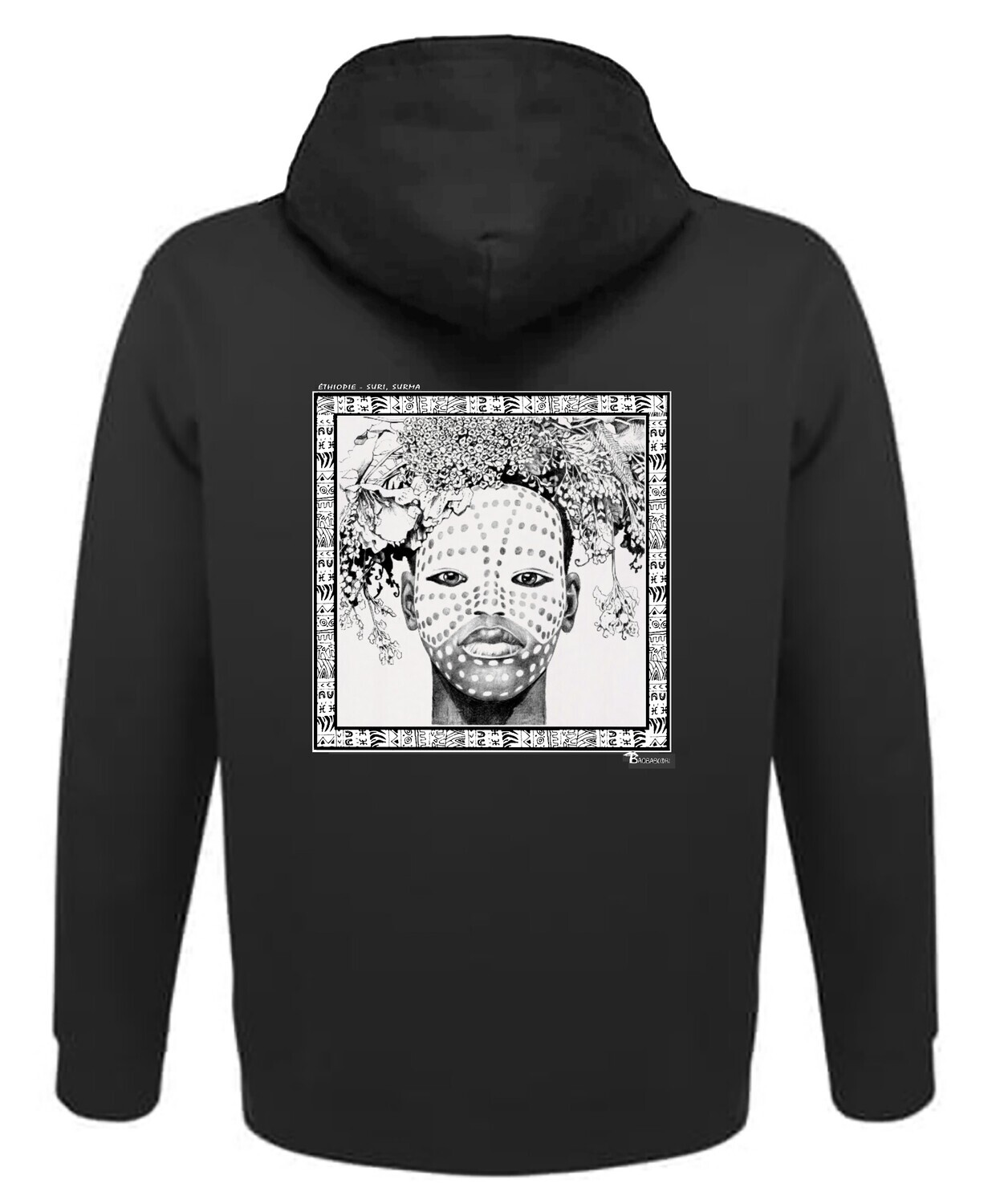 SWEAT A CAPUCHE FASHION MAQUILLAGE SURI-SURMA ETHIOPIE