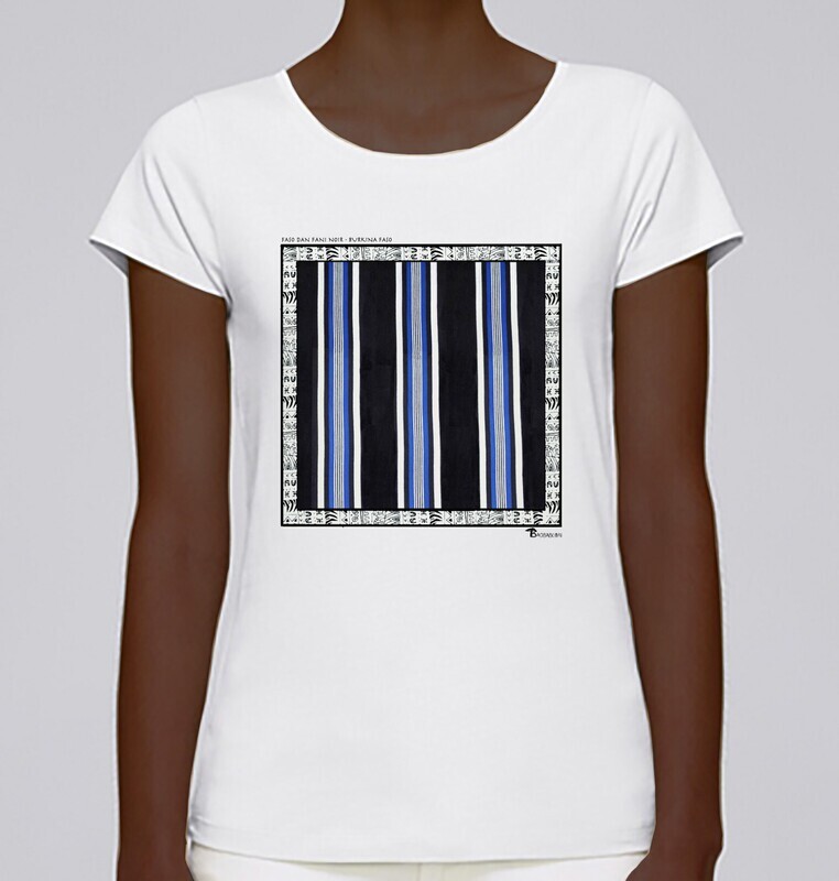 TEE SHIRT TEXTILE FASO DAN FANI NOIR BURKINA FASO