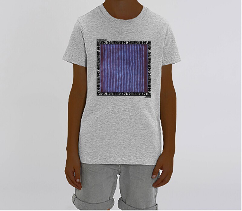 TEE SHIRT TEXTILE LEPI RAYURES GUINEE