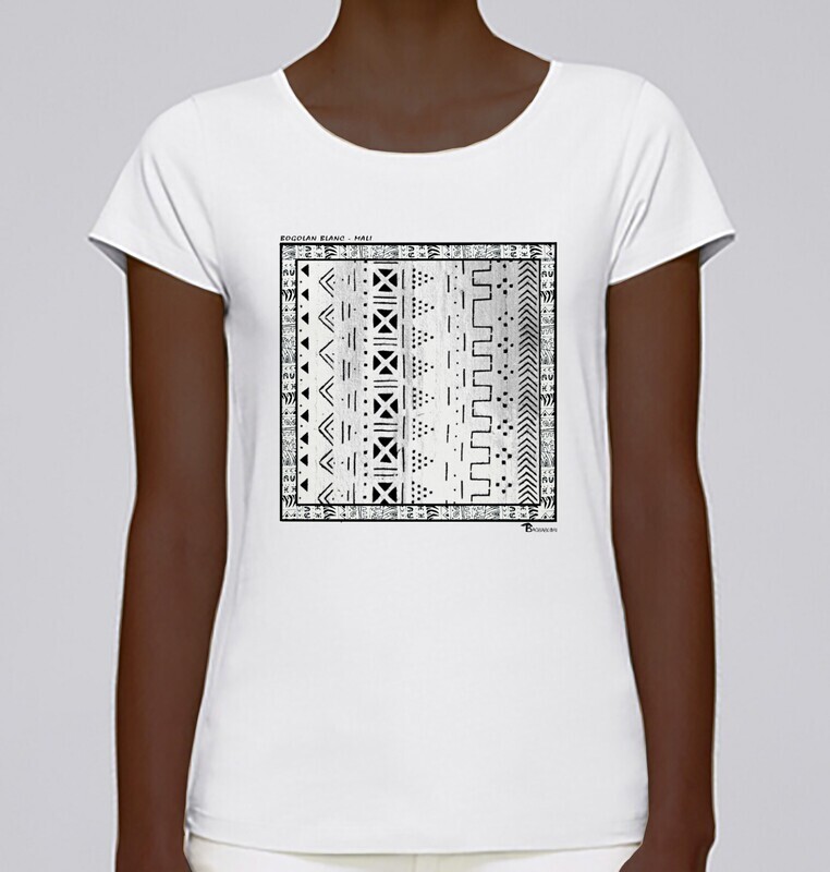 TEE SHIRT TEXTILE BOGOLAN BLANC MALI