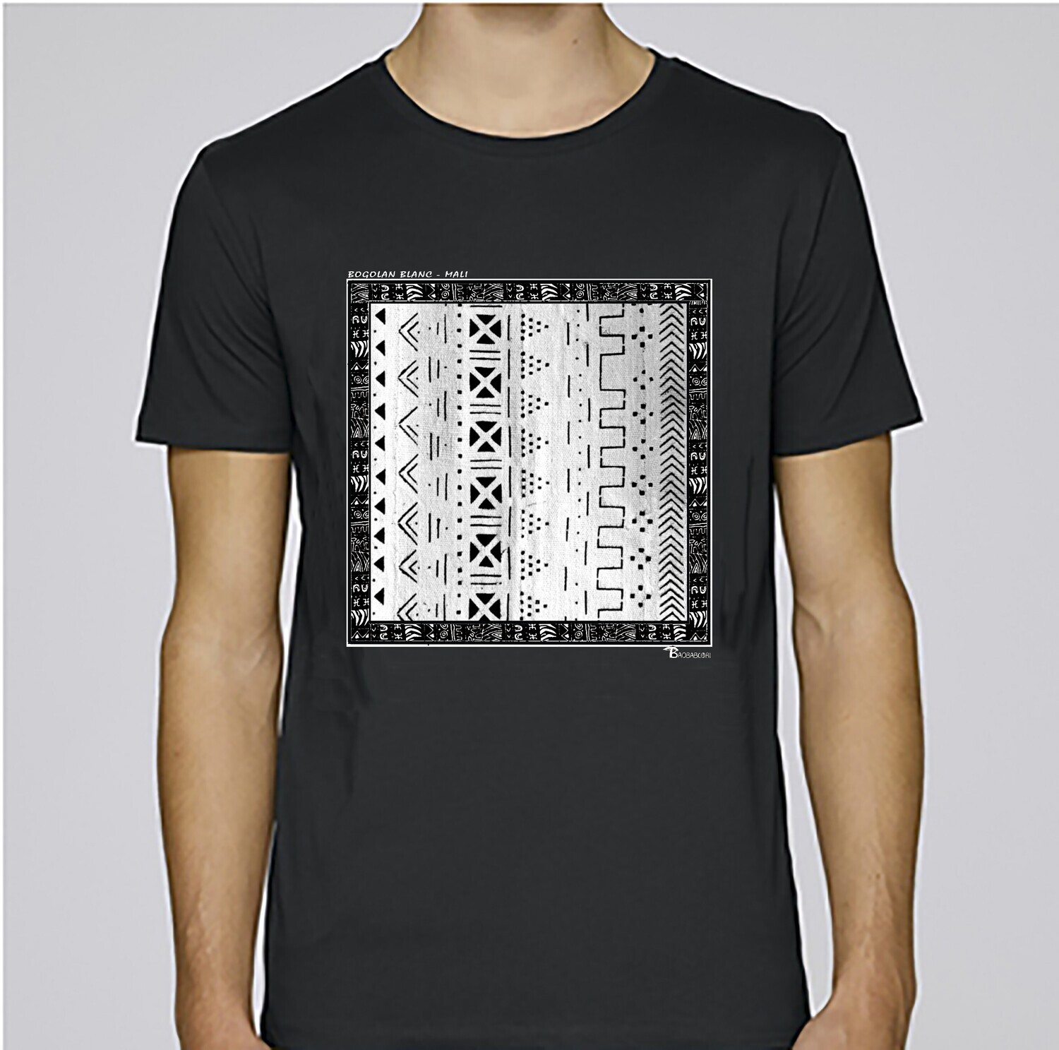 TEE SHIRT TEXTILE BOGOLAN BLANC MALI