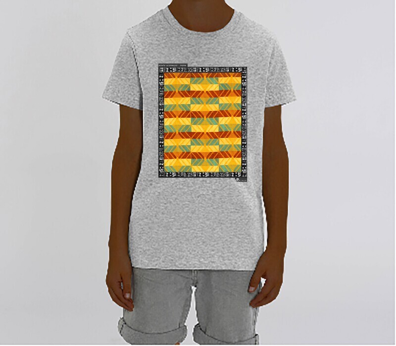TEE SHIRT TEXTILE KENTE LOSANGE AKAN