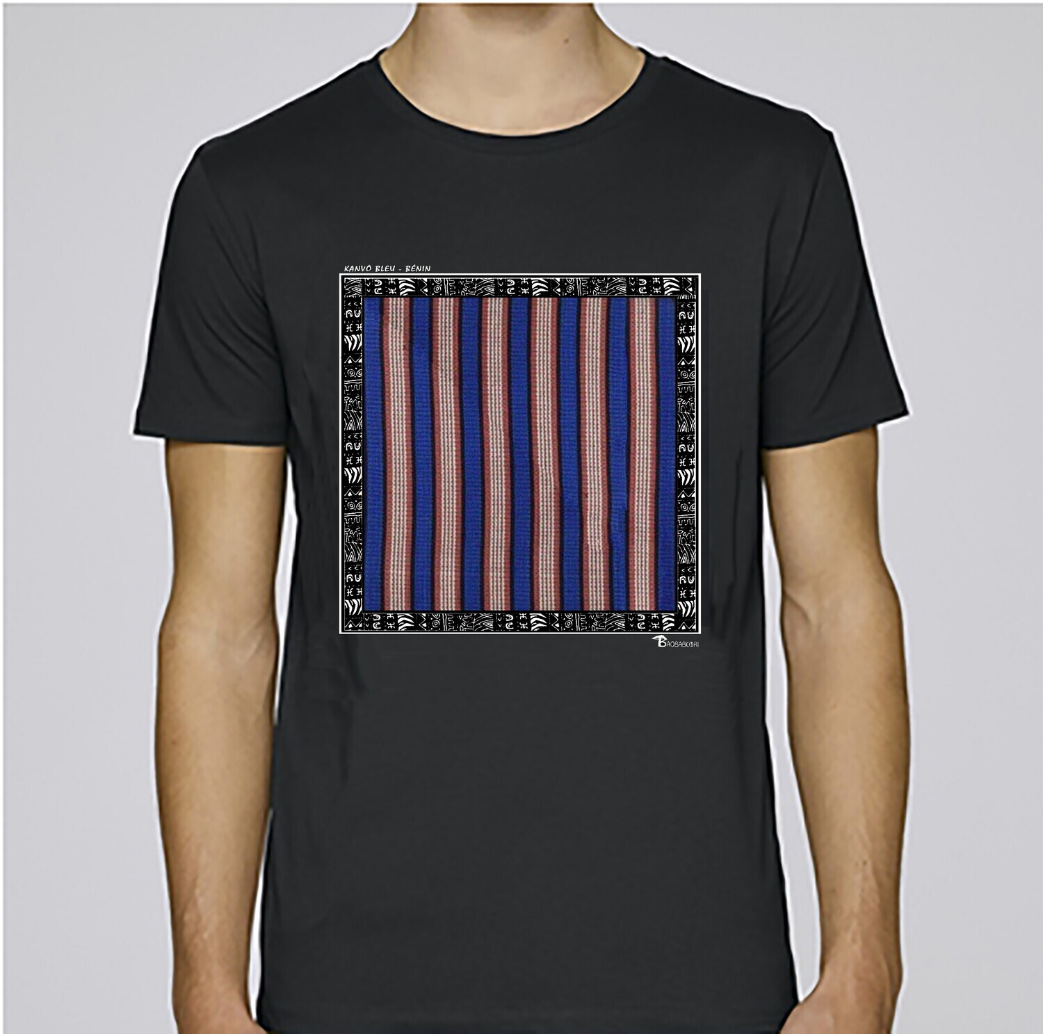 TEE SHIRT TEXTILE KANVO BLEU