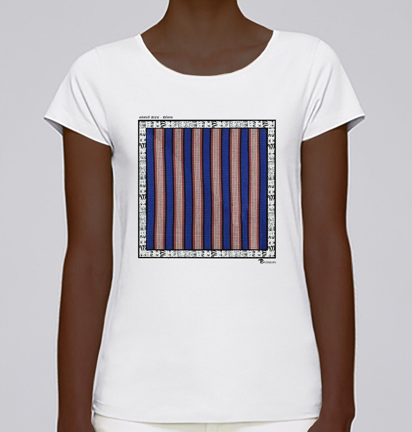 TEE SHIRT TEXTILE KANVO BLEU
