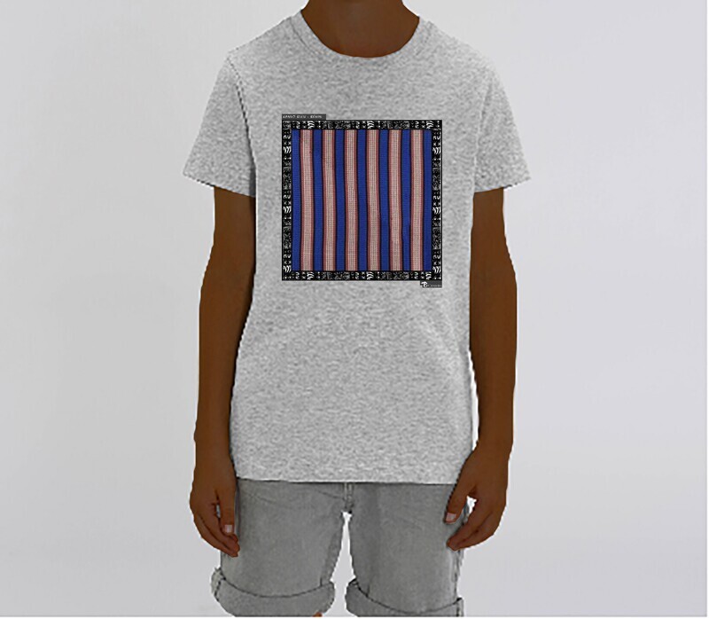 TEE SHIRT TEXTILE KANVO BLEU