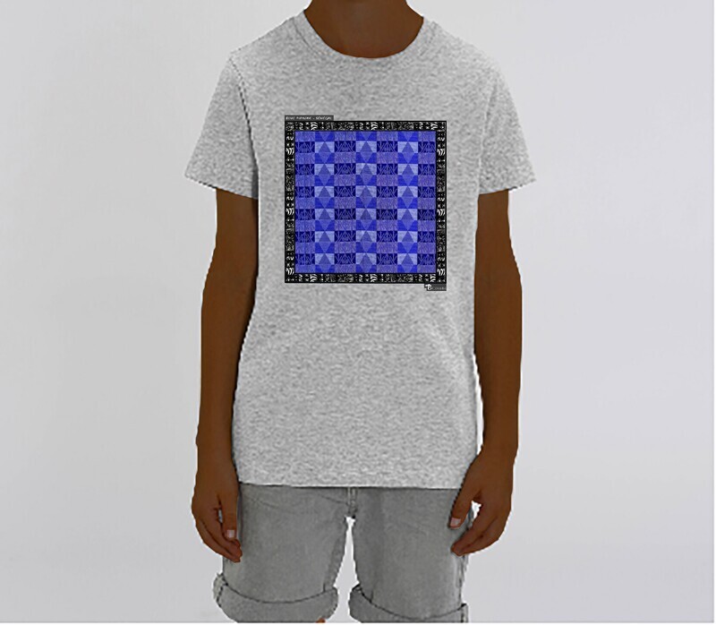 TEE SHIRT TEXTILE BLUE MANJAK