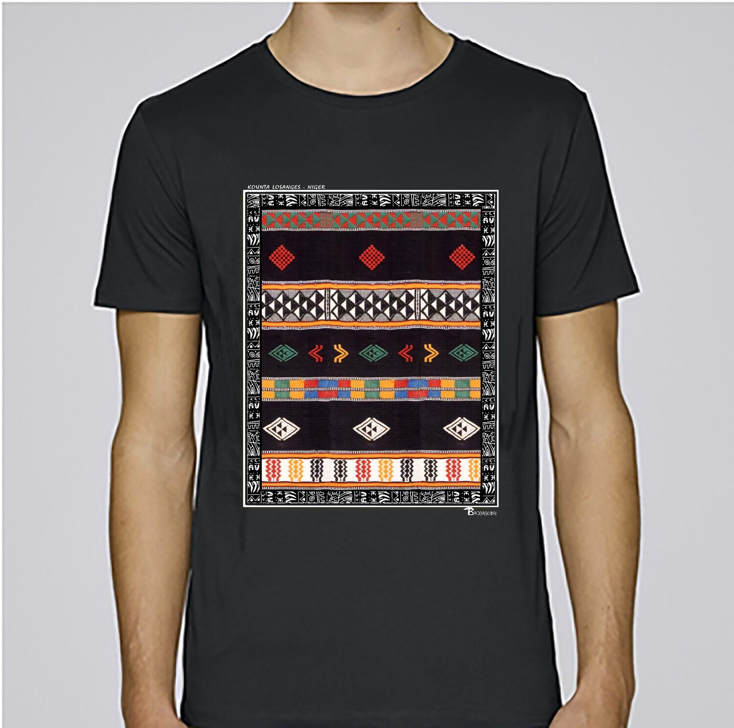 TEE SHIRT TEXTILE KOUNTA LOSANGE
