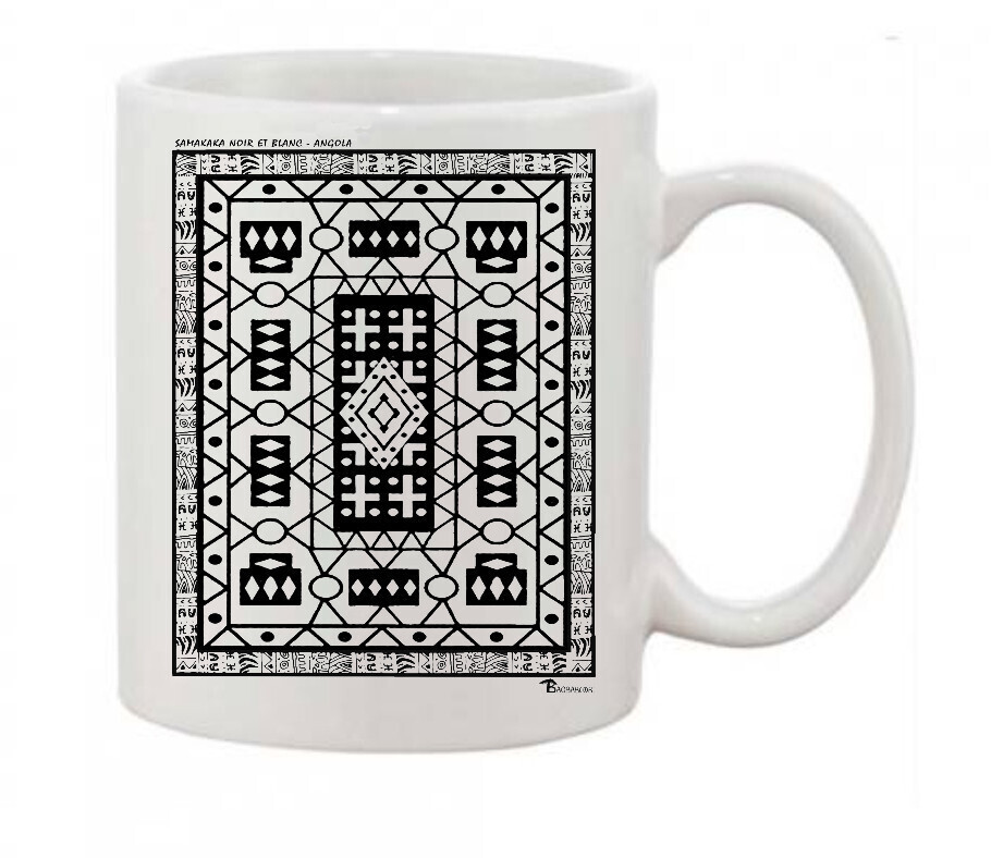 MUG TEXTILE SAMAKAKA NOIR-BLANC