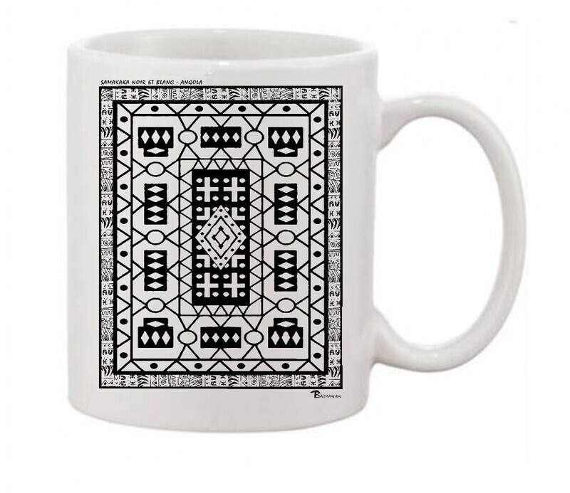 MUG TEXTILE SAMAKAKA NOIR-BLANC