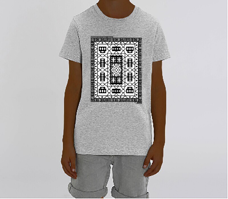 TEE SHIRT TEXTILE SAMAKAKA NOIR-BLANC