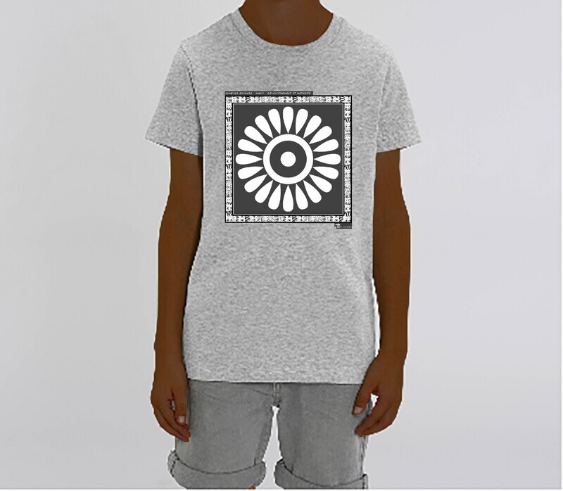 TEE SHIRT SYMBOLE ADINKRA    "MAKO"  DEVELOPPEMENT - MATURITE