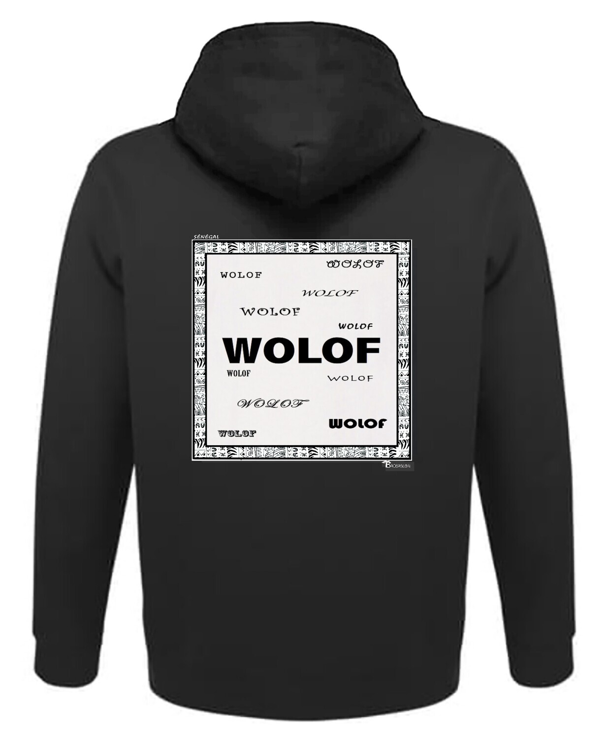 SWEAT A CAPUCHE RACINE WOLOF