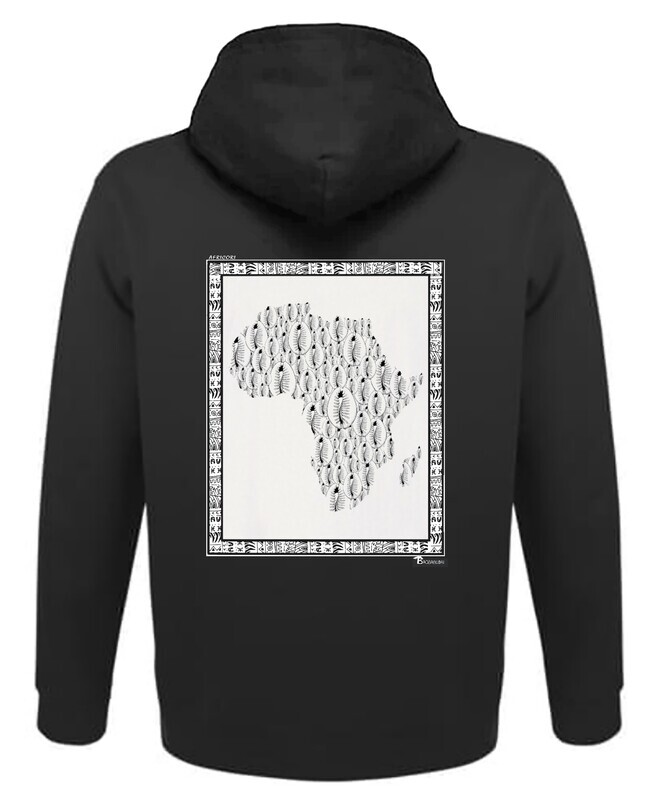 SWEAT A CAPUCHE FREESTYLE ART "AFRICORI"