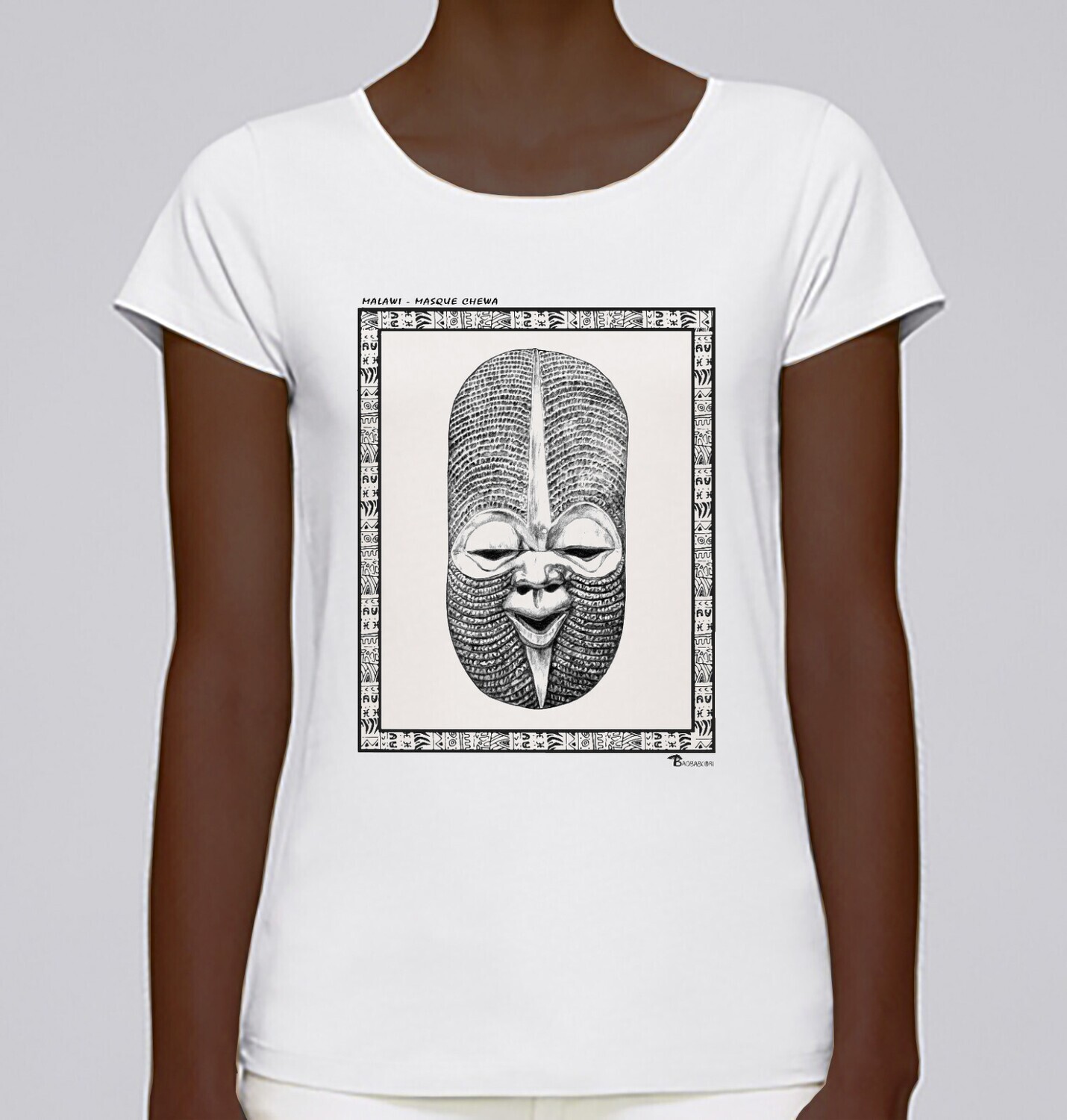 TEE SHIRT MASQUE CHEWA MALAWI