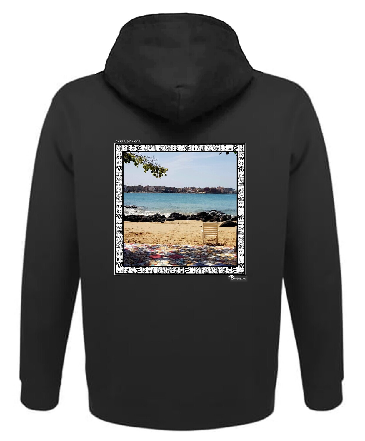 SWEAT A CAPUCHE FREESTYLE ART "DAKAR DE NGOR"