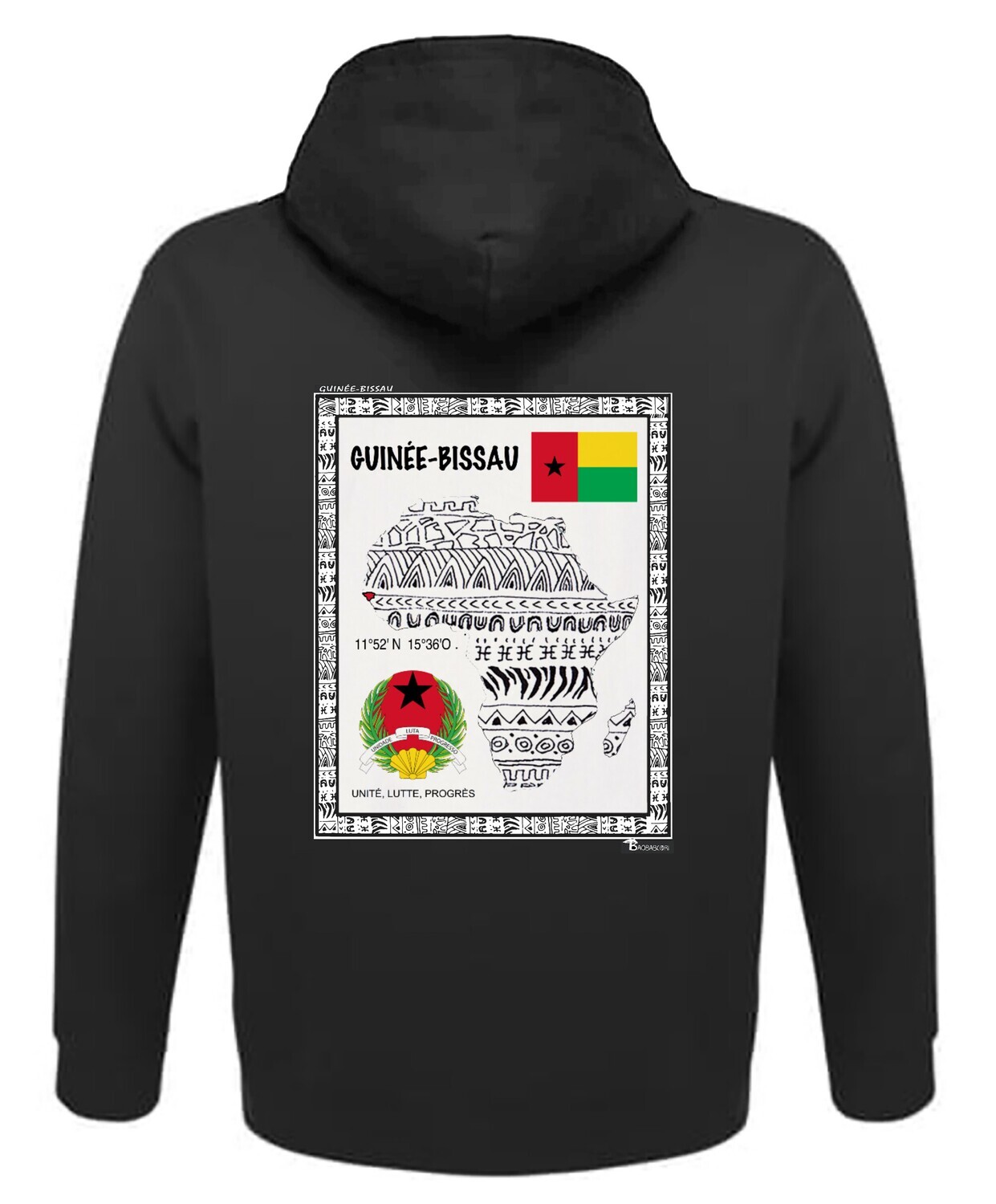 SWEAT A CAPUCHE PAYS GUINEE BISSAU