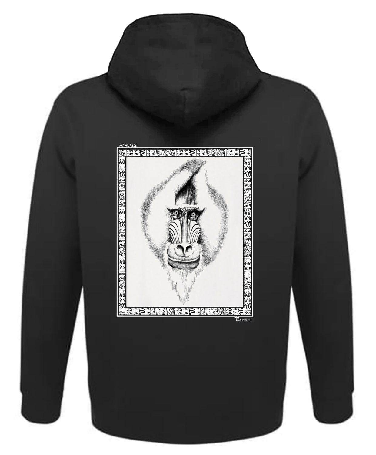 SWEAT A CAPUCHE FAUNE MANDRILL
