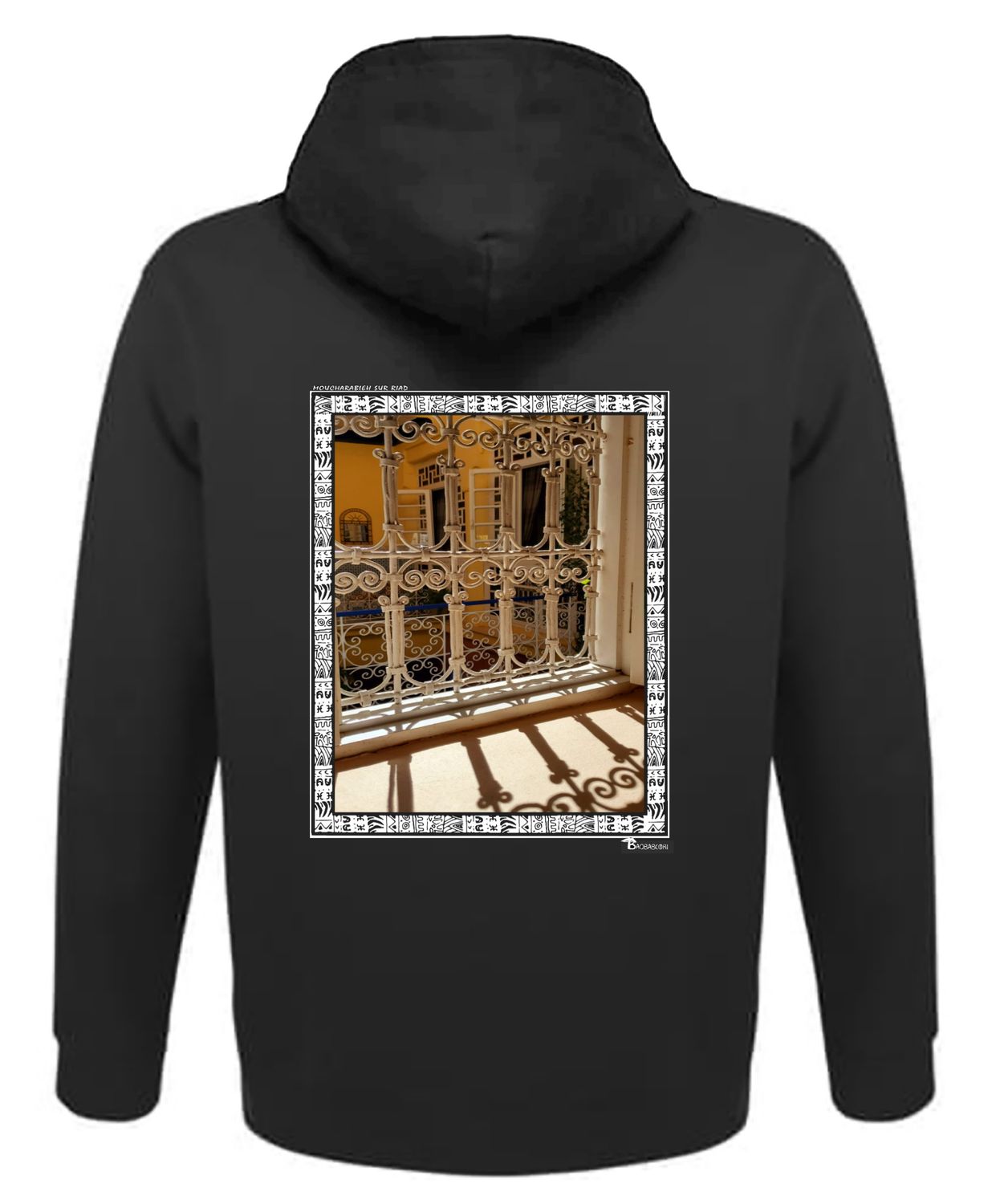 SWEAT A CAPUCHE FREESTYLE ART "MOUCHARABIEH SUR RIAD"
