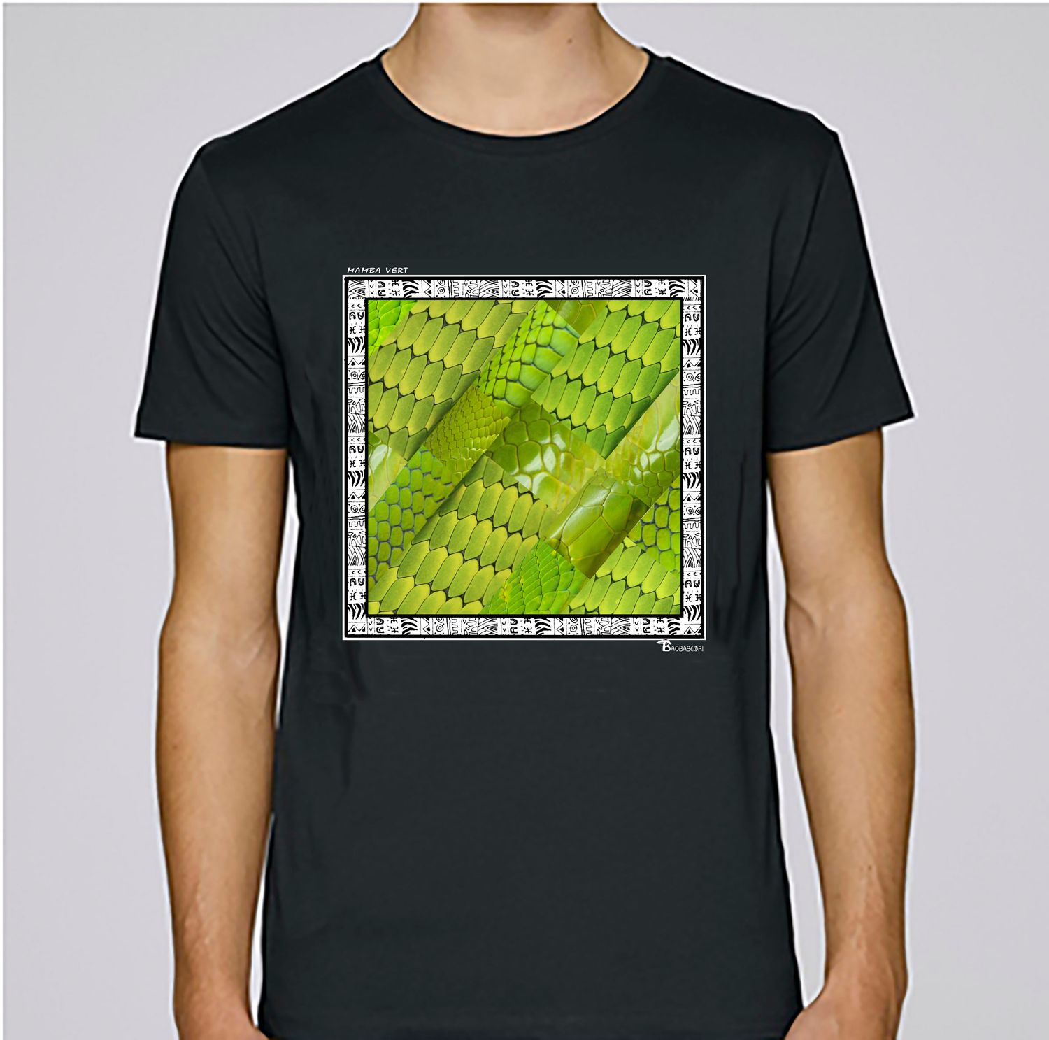 TEE SHIRT FAUNE MAMBA VERT