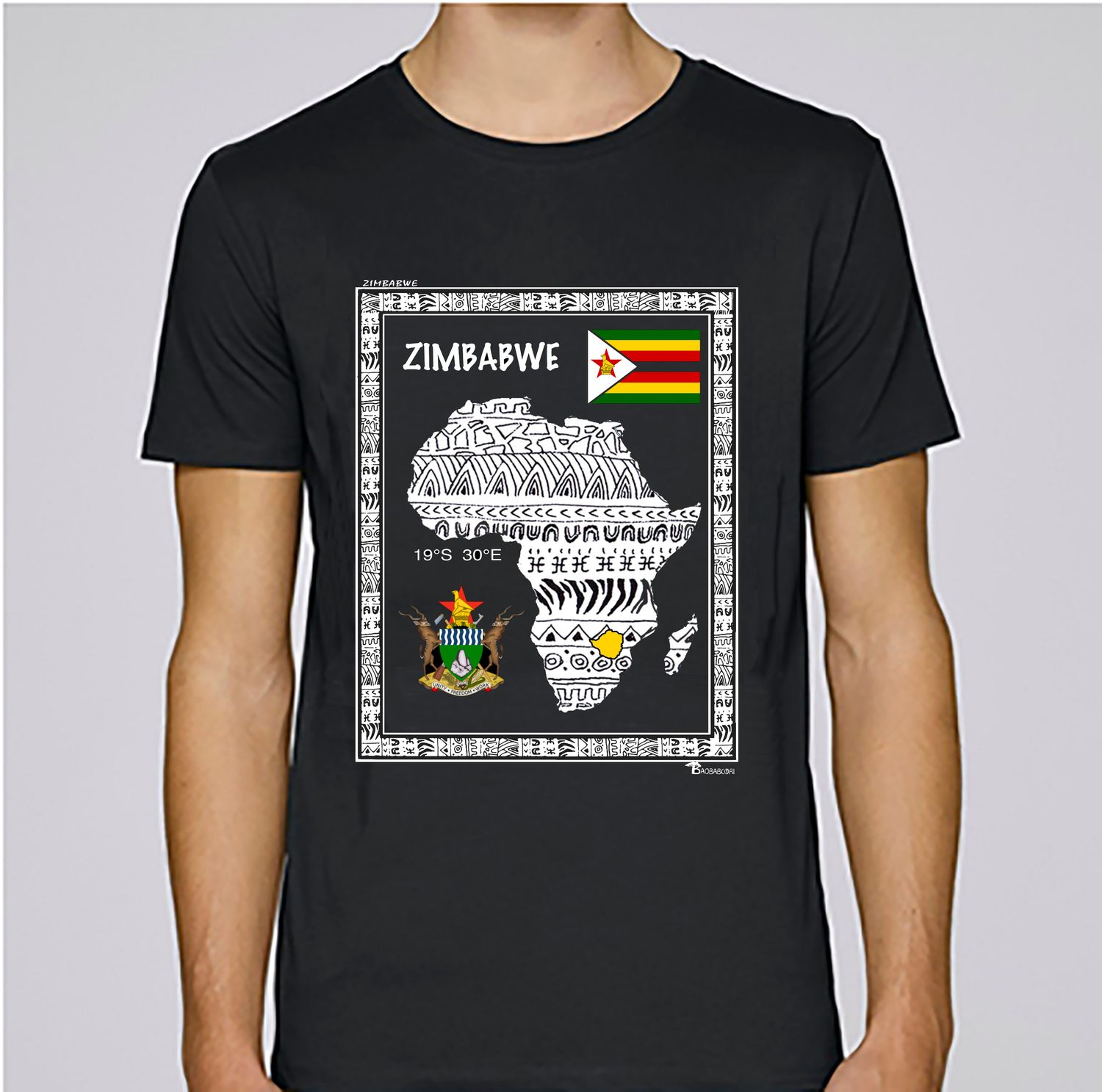 TEE SHIRT PAYS ZIMBABWE