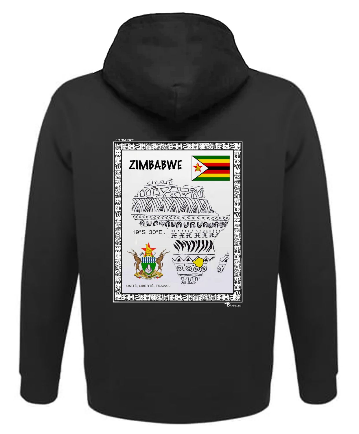 SWEAT A CAPUCHE PAYS ZIMBABWE