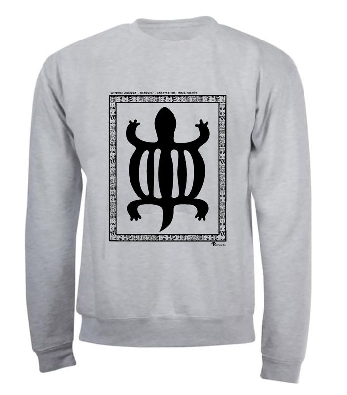 SWEAT  SYMBOLE ADINKRA "DENKYEM"  ADAPTABILITÉ - INTELLIGENCE