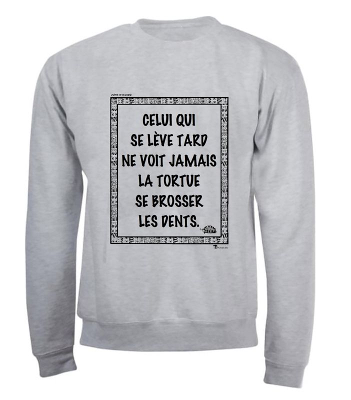 SWEAT PROVERBE ET CITATION CÔTE D'IVOIRE TORTUE