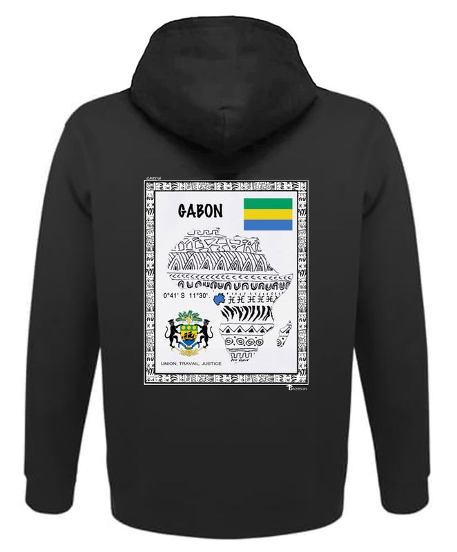 SWEAT A CAPUCHE PAYS GABON