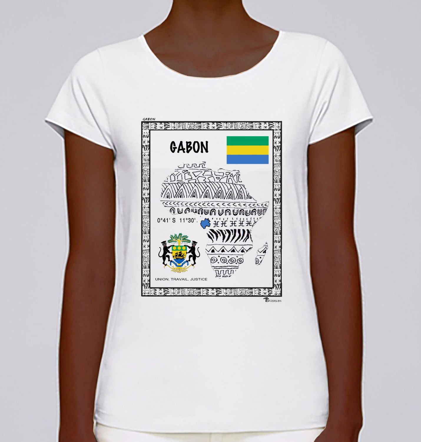TEE SHIRT PAYS GABON