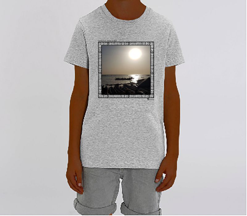 TEE SHIRT FREESTYLE ART "RETOUR DE PECHE À SALY"