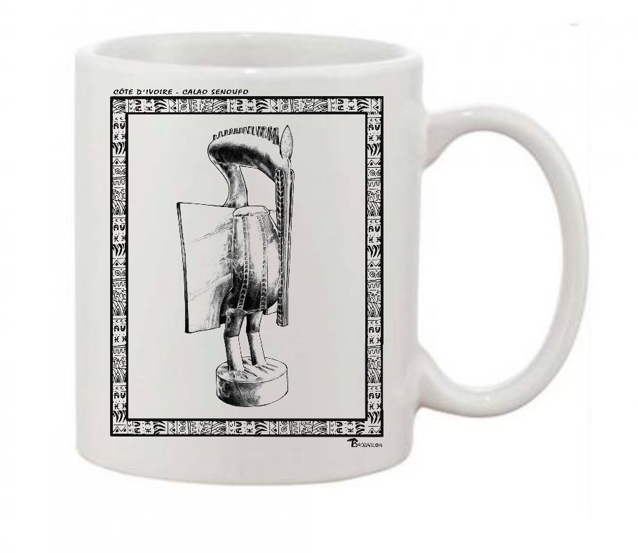 MUG STATUE CALAO SENOUFO CÔTE D'IVOIRE