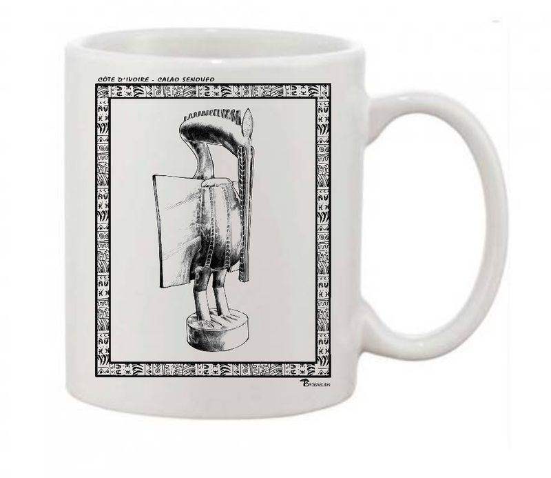 MUG STATUE CALAO SENOUFO CÔTE D'IVOIRE