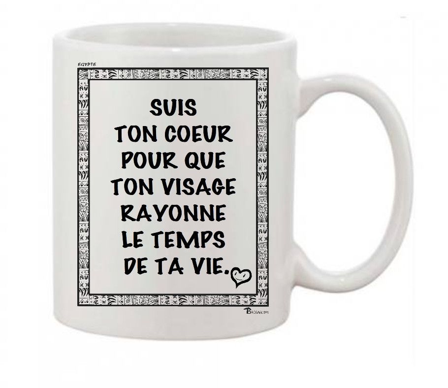 MUG PROVERBE ET CITATION EGYPTE COEUR